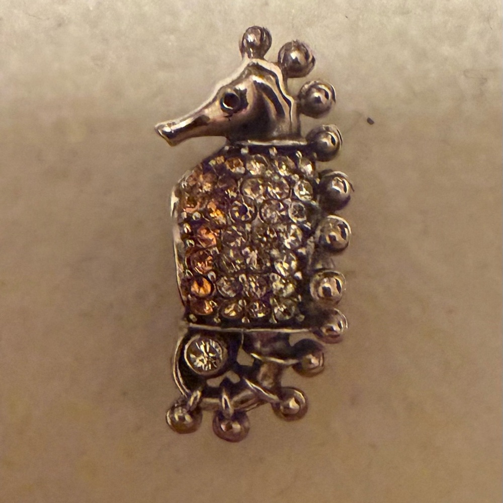 Chamilia Yellow Pave Seahorse Charm Swarovski CHAM-JC-10 NEW